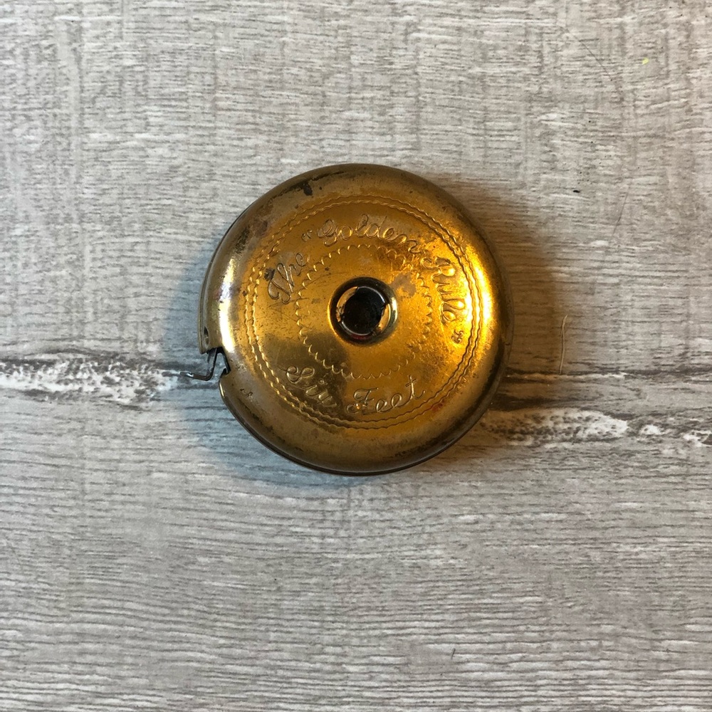 Vintage Brass Tape Measure